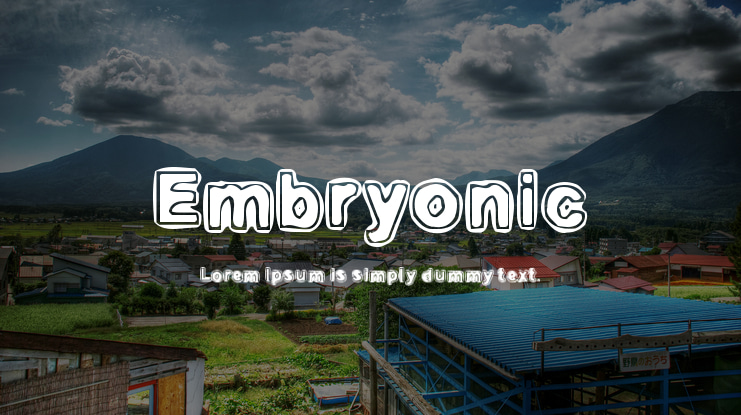 Embryonic Font Family