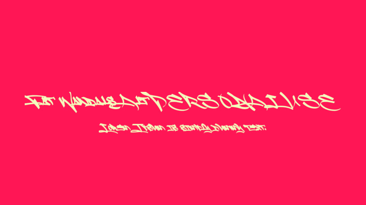 Fat Wandals Alt PERSONAL USE Font Family