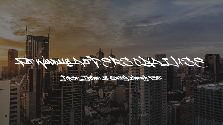 Fat Wandals Alt PERSONAL USE Font Family