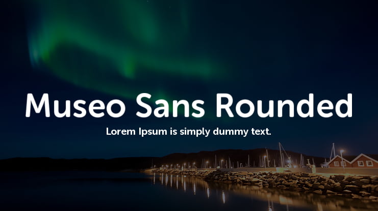 Museo Sans Rounded Font Family