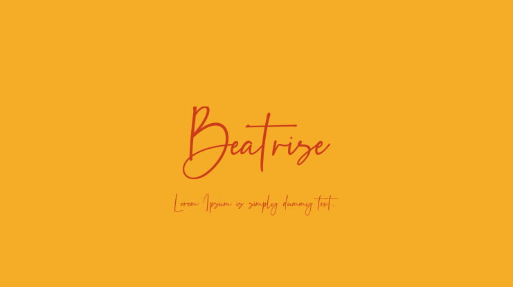 Beatrise Font