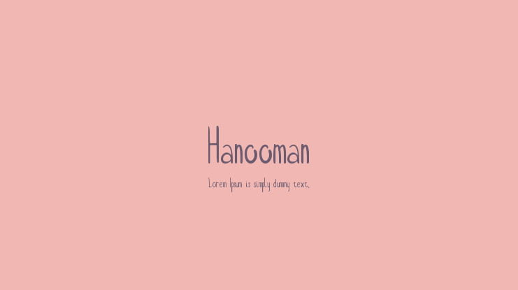Hanooman Font