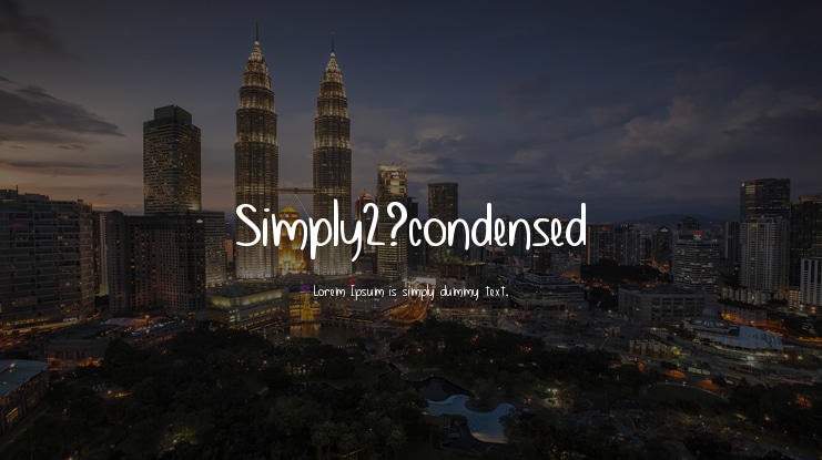 Simply2_condensed Font