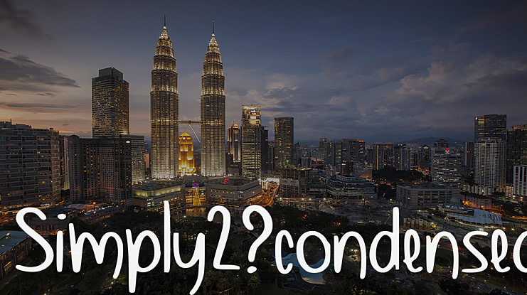 Simply2_condensed Font