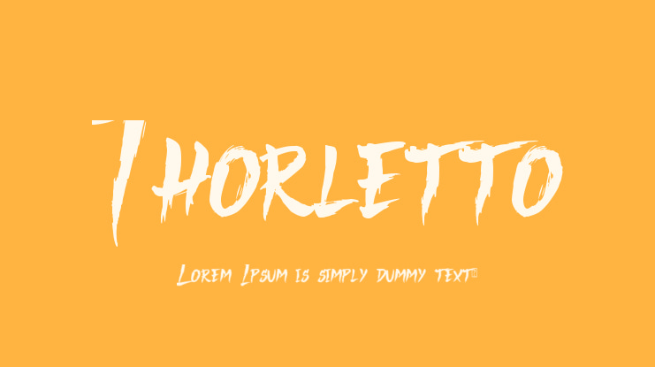 Thorletto Font Family