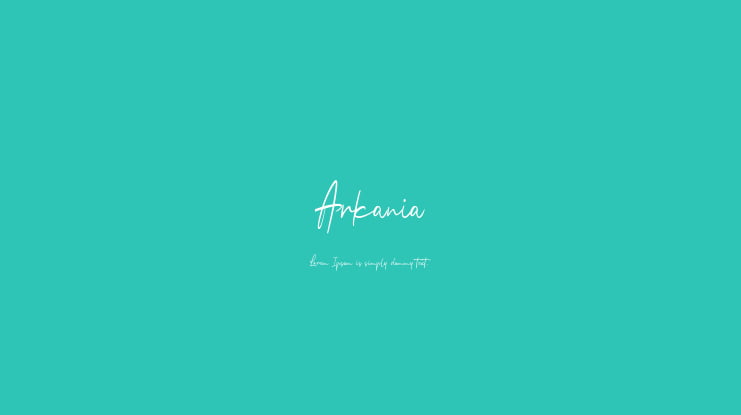 Arkania Font