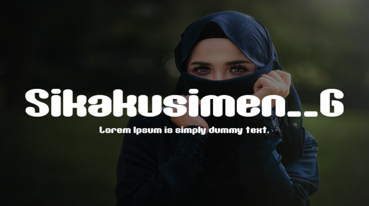 Sikakusimen__G Font