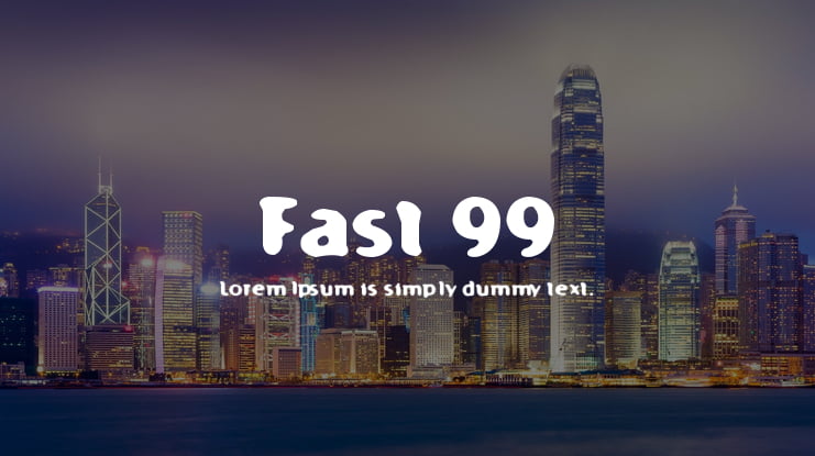 Fast 99 Font