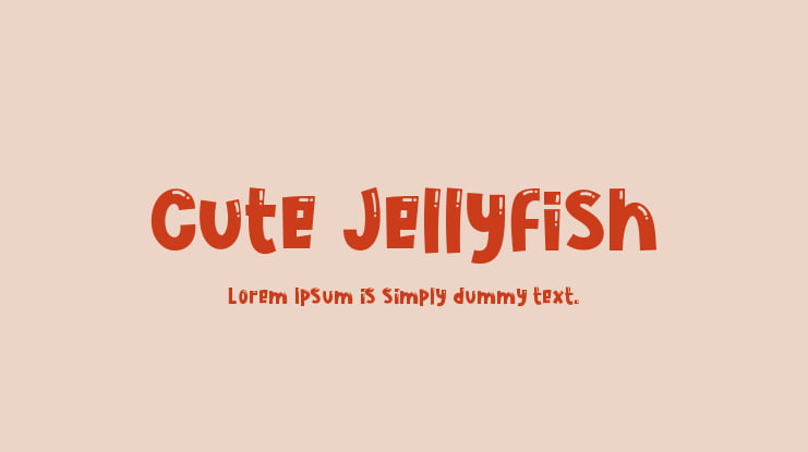Cute Jellyfish Font