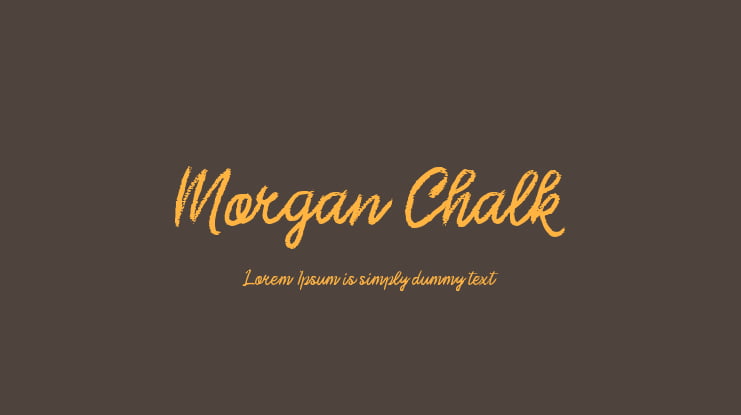 Morgan Chalk Font