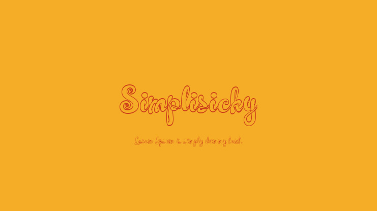 Simplisicky Font Family