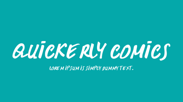 Quickerly Comics Font