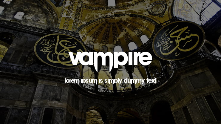 vampire Font