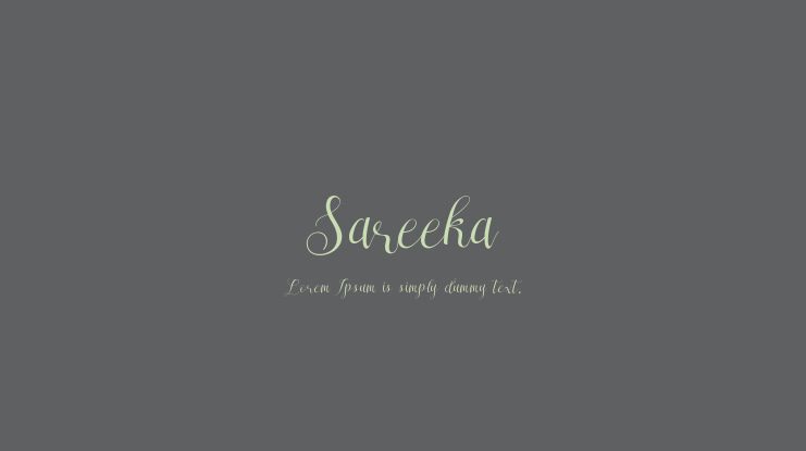 Sareeka Font