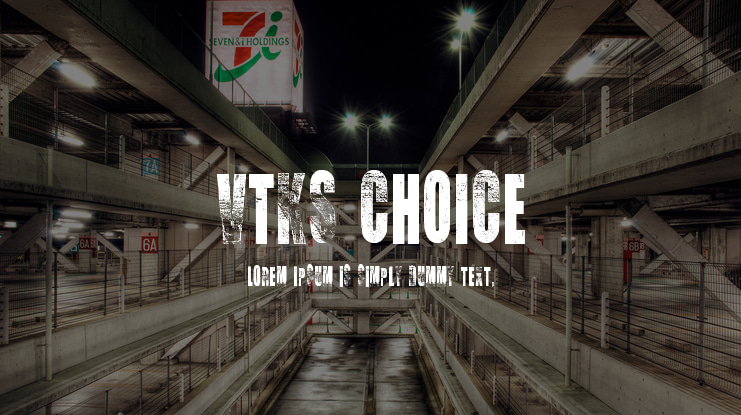 VTKS CHOICE Font