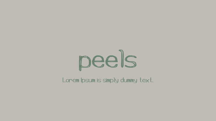 peels Font
