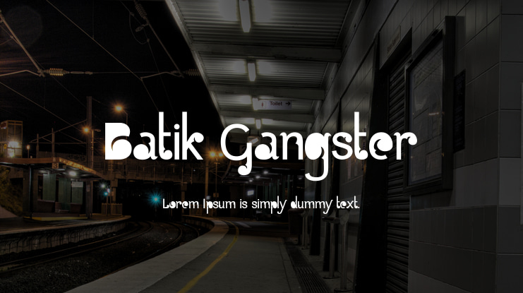 Batik Gangster Font