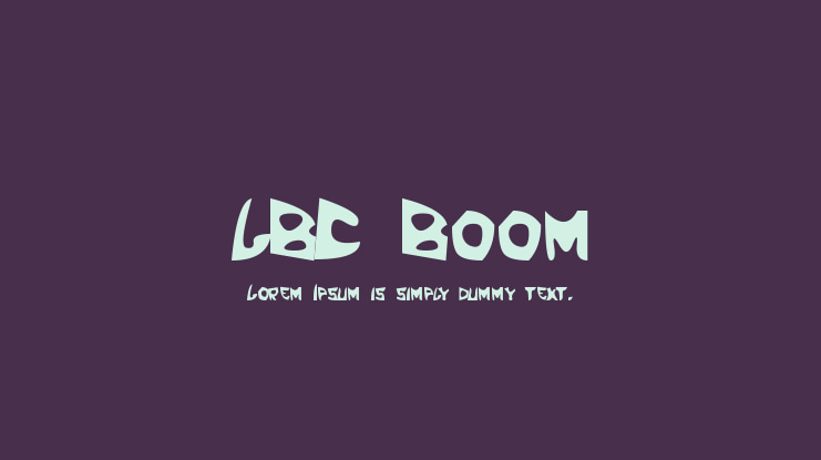 LBC Boom Font
