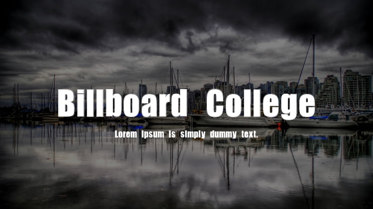 Billboard College Font Family