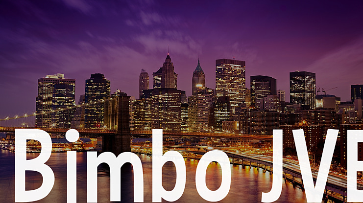 Bimbo JVE Font