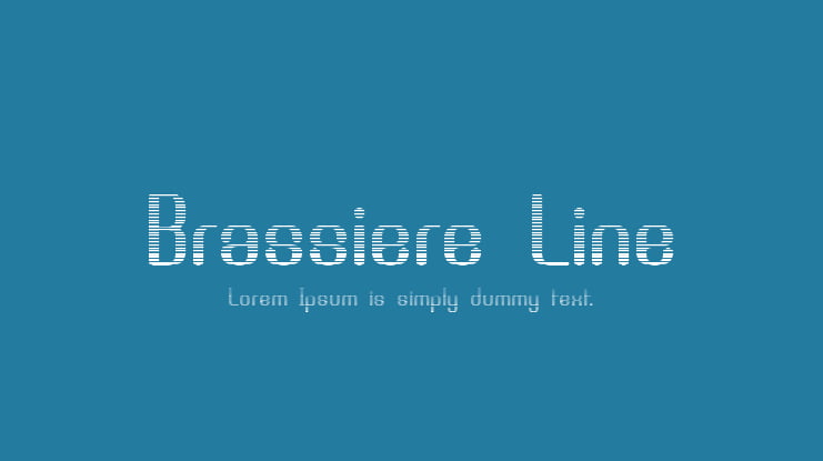 Brassiere Line Font Family