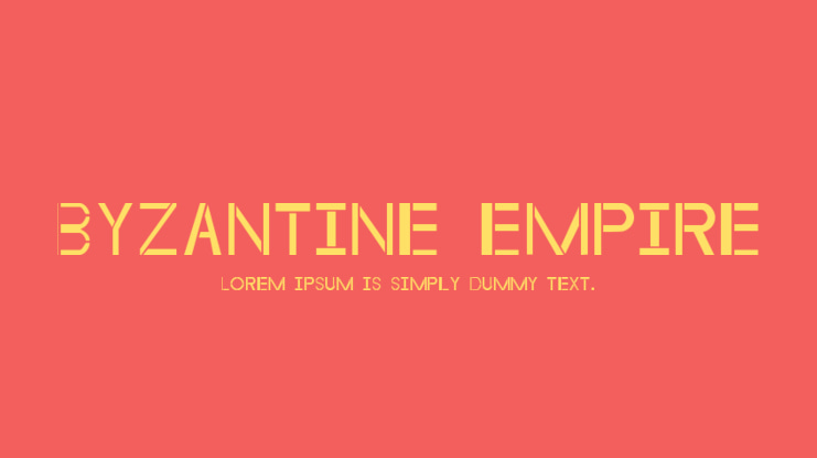 Byzantine Empire Font