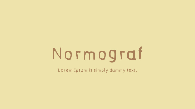 Normograf Font