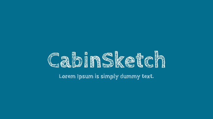 CabinSketch Font Family
