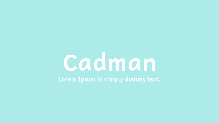 Cadman Font Family
