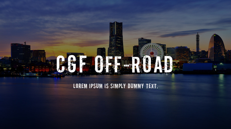 CGF Off-Road Font