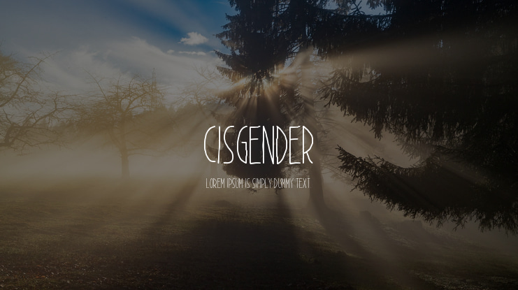 Cisgender Font