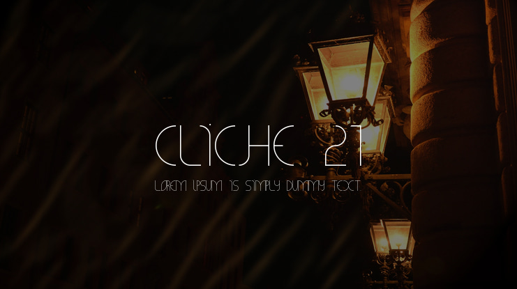 CLiCHE 21 Font Family