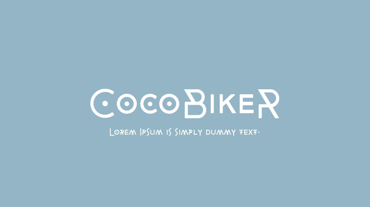 CocoBikeR Font