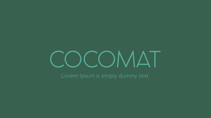 COCOMAT Font Family