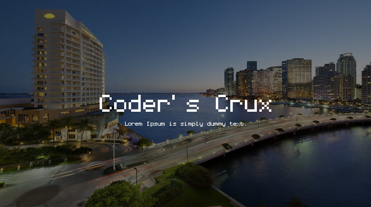 Coder's Crux Font
