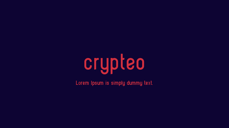 crypteo Font