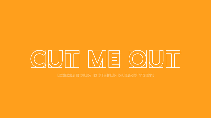 Cut Me Out Font Family