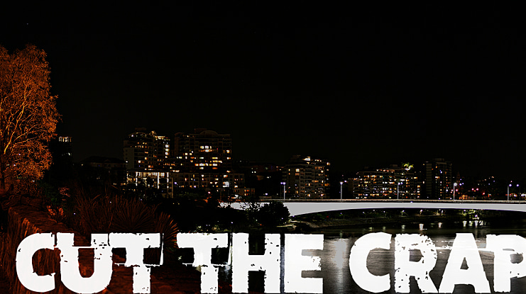 Cut the crap Font