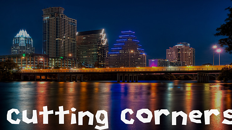 Cutting Corners Font