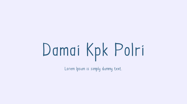 Damai Kpk Polri Font