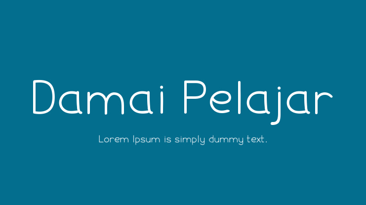 Damai Pelajar Font