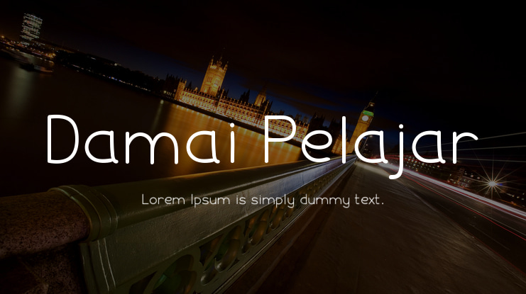 Damai Pelajar Font