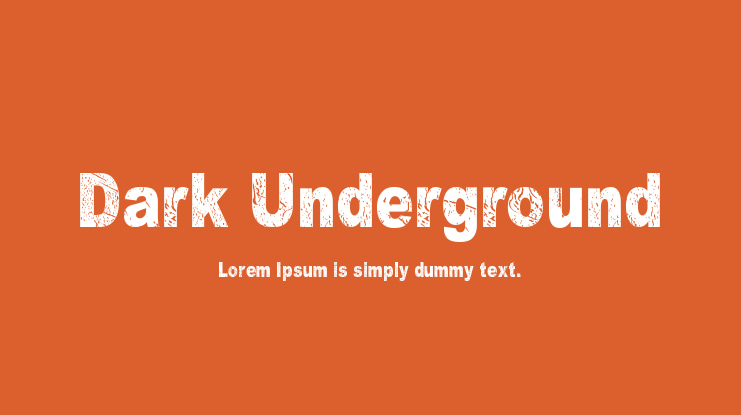 Dark Underground Font