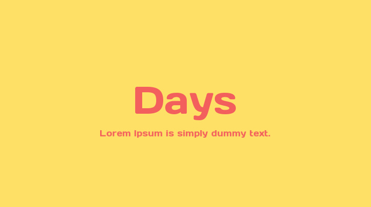 Days Font