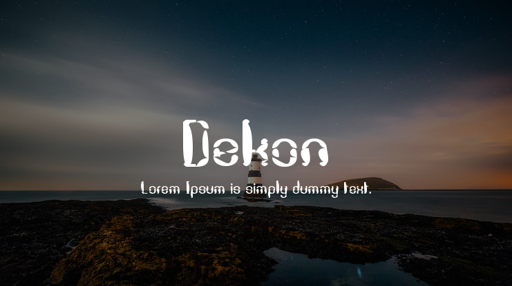 Dekon Font