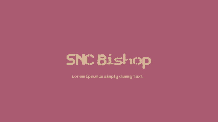 SNC Bishop Font