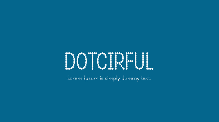 DOTCIRFUL Font Family