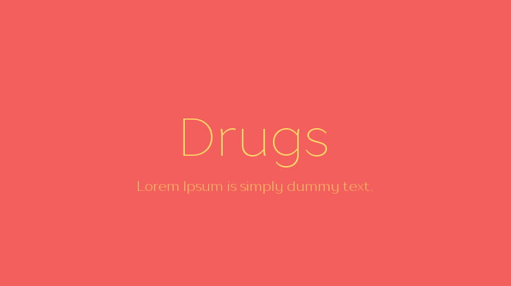 Drugs Font