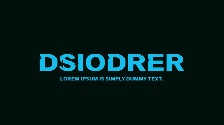 DSIODRER Font Family