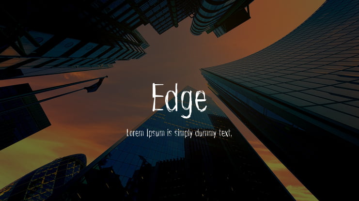 Edge Font